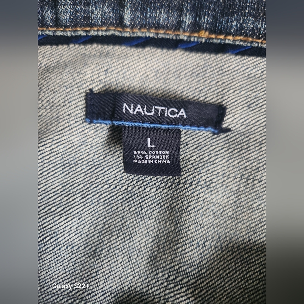 Nautica Women's Blue Denim Jacket SKU A18 - Picture 5 of 7